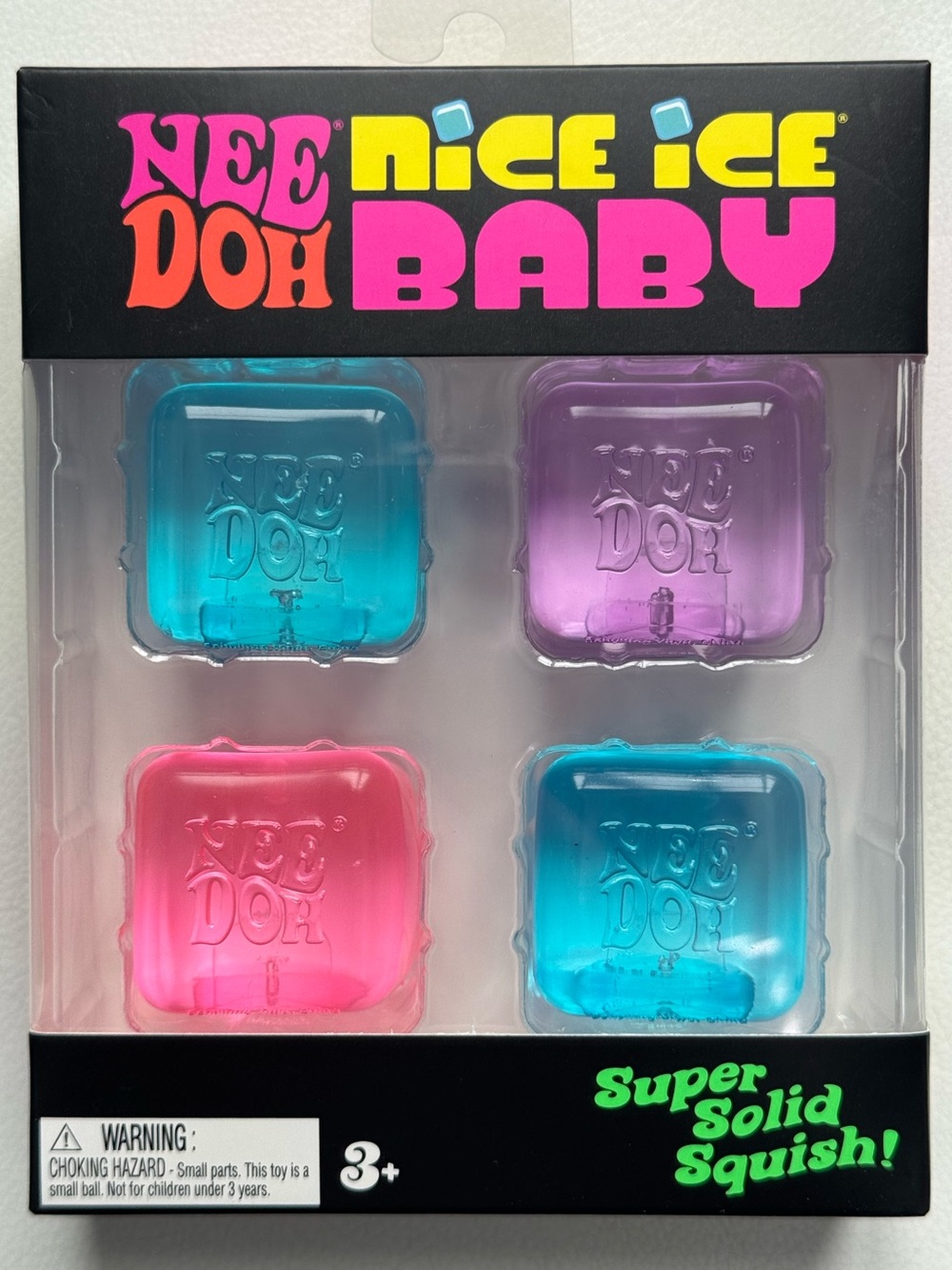 NeeDoh Nice Ice Baby Cubes Squishy TikTok Viral blue pink purple SHIPS TODAY!